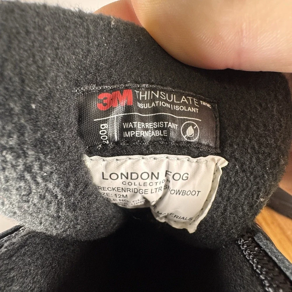 London Fog Thinsulate Insulated Waterproof‎ Winter Boots Men Size 12